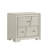 Modern White Storage Nightstand
