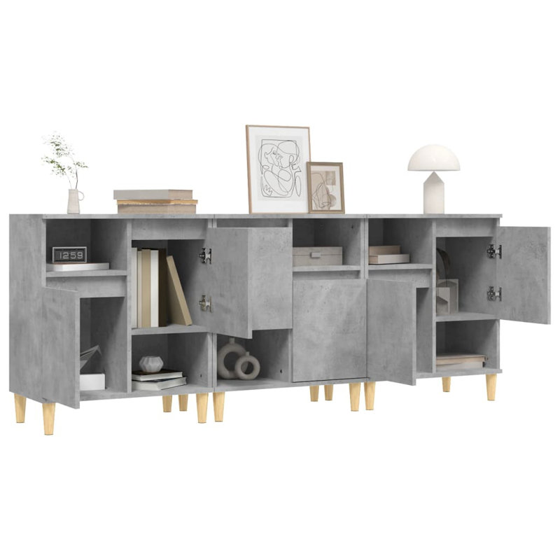 Leenah 60cm Sideboard, Concrete Grey