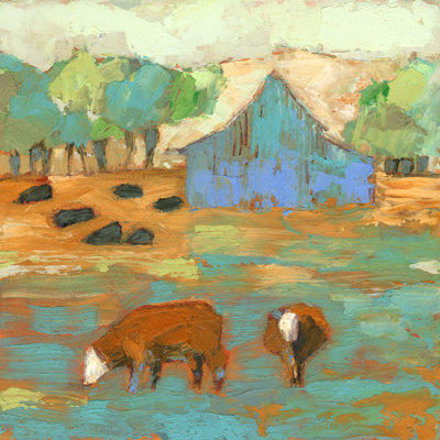 Aurrin Powhatan Barn On Canvas by Sue Jachimiec Print