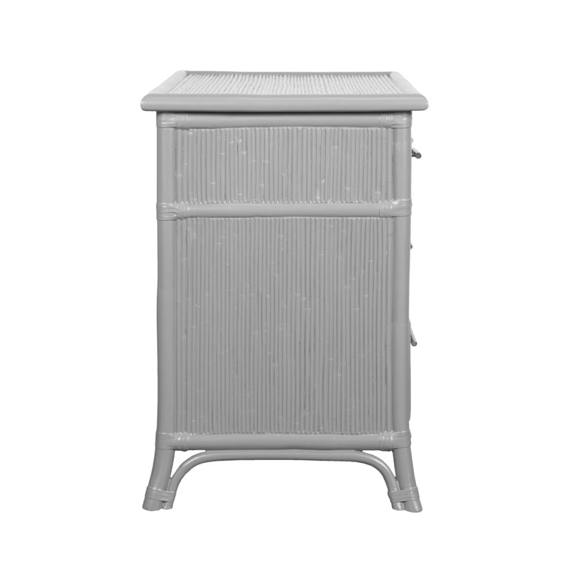 4 - Drawer Nightstand, Light Gray