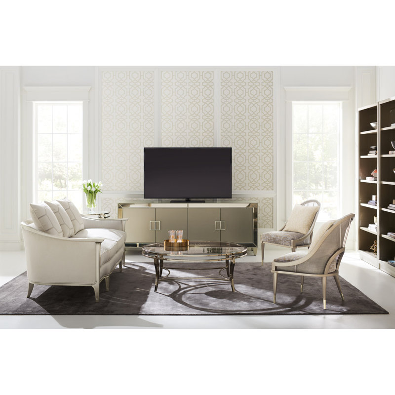 Caracole Classic Glass Top Coffee Table