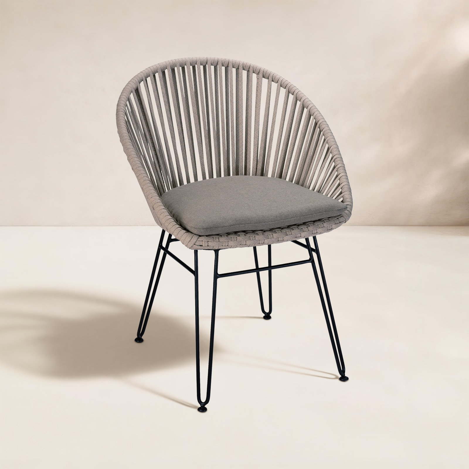 Brooklyn Premium All-Weather Wicker Outdoor Dining Armchair with Cushion