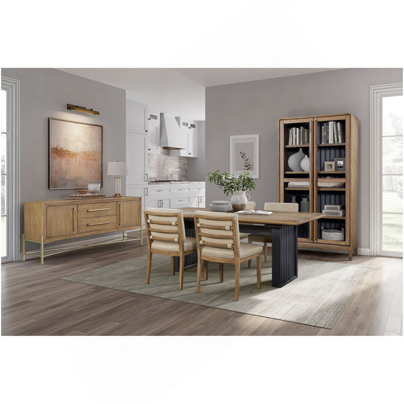 Metal Base Latte Sideboard