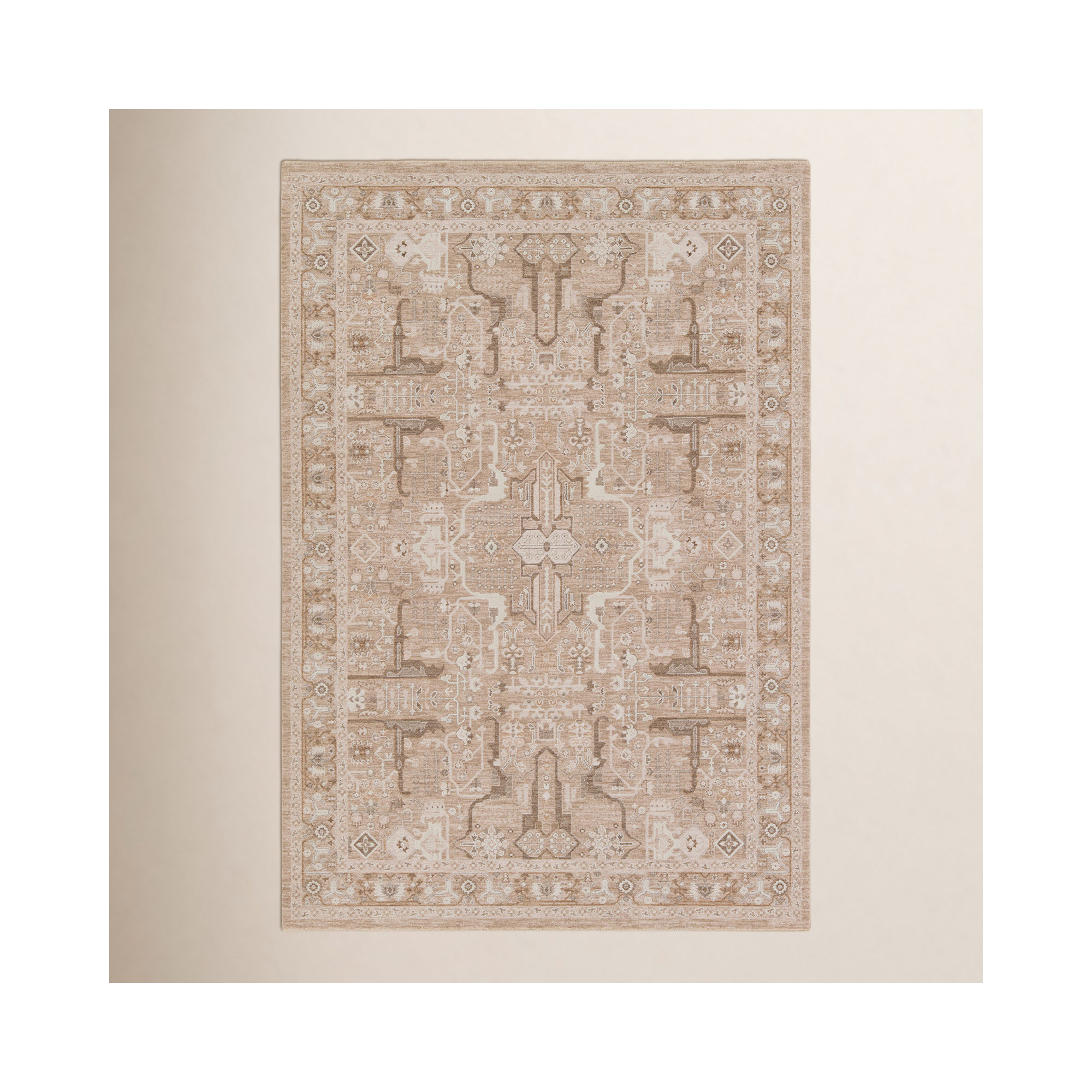 Kerin Beige/Cream Rug, Rectangle 9' x 12'