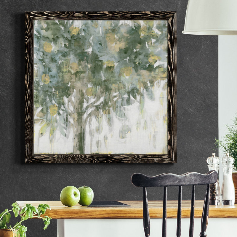 " LEMON TREE, VERY PRETTY VI ", Black, 34.5" H x 34.5" W x 1" D