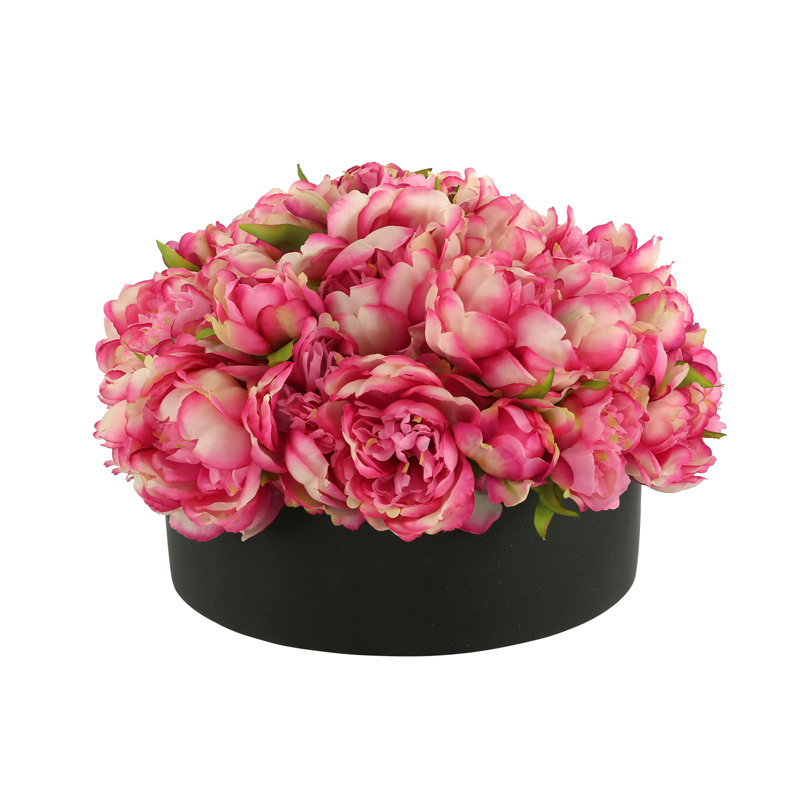 Polysilk Peony Arrangement in Pot
