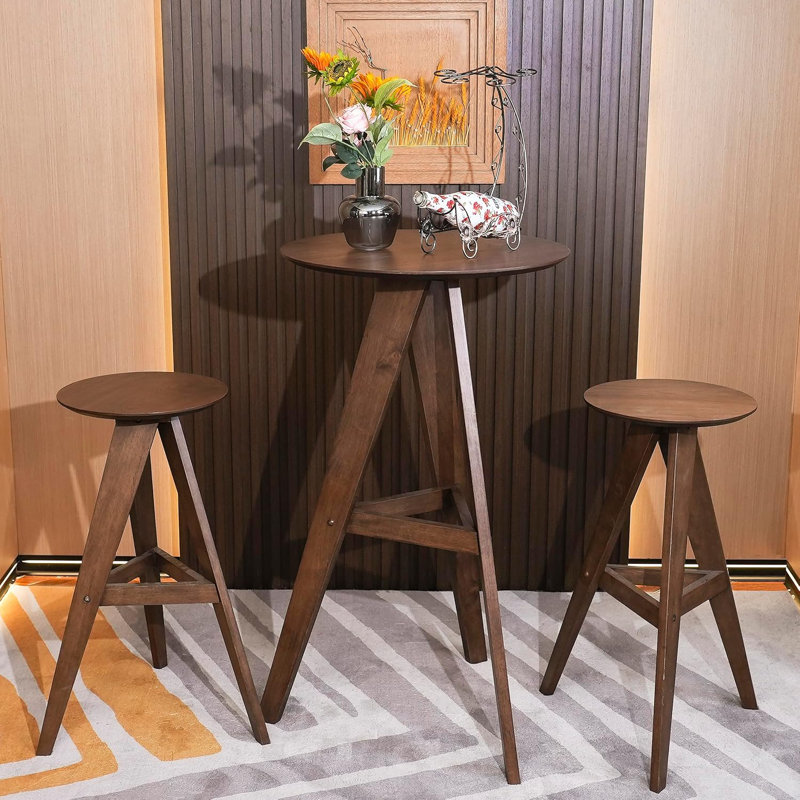 Ensemble de table de bar et 2 tabourets de bar Lablanc
