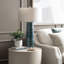 Lampe de table 30,5 "en cristal avec abat-jour avoine