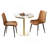 Round Modern Dinning Table 31.5 Inches Bistro Table Tulip Table With Faux Marble Top/Easy Assemble/Sturdy Metal Frame Diameter
