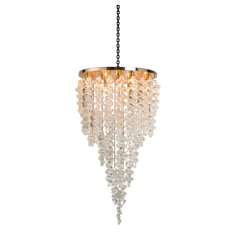 Brutale 14 - Light Chandelier, Polished Bronze