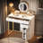 Versatile Makeup Vanity Desk With Adjustable Mirror And Ample Storage, Perfect For Bedroom Or Dressing Room.