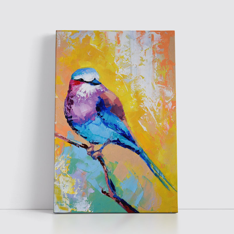 Dubish Graceful Bird - Wrapped Canvas Print, 61cm H x 40.60cm W x 3.8cm D
