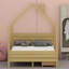 House Shape Bed for Kids with Storage Drawers, Headboard and Simple Assembly-1297345163