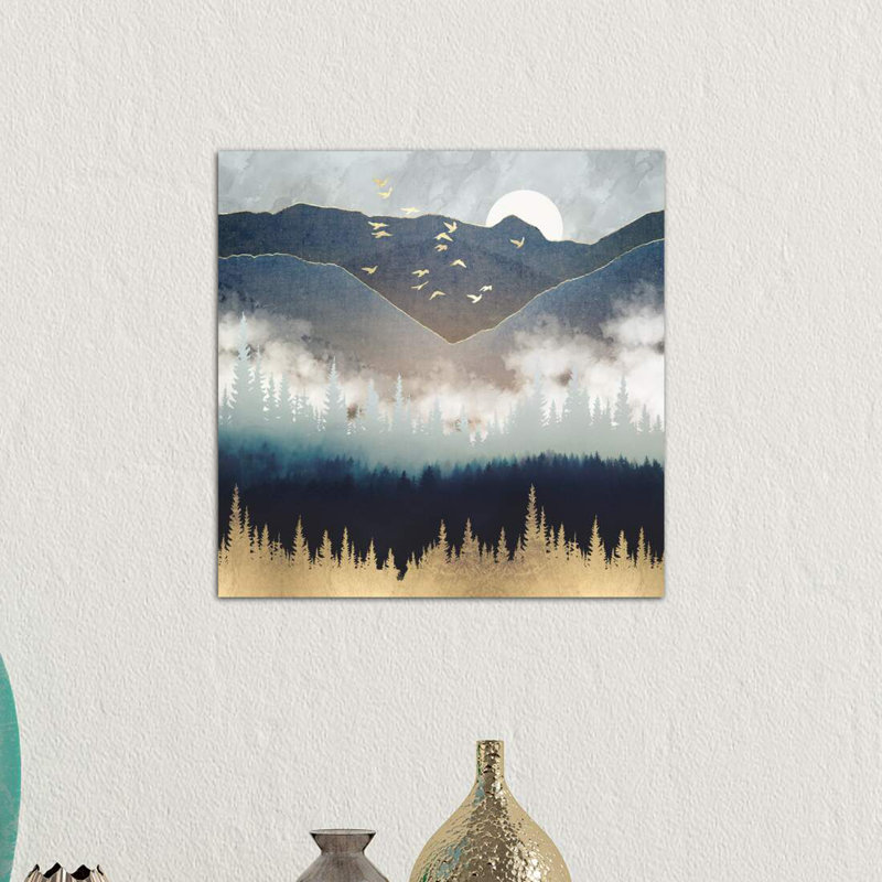 « blue mountain brume » par spacefrog designs-print, Toile tendue, H 18 po x l 18 po x P 1,5 po