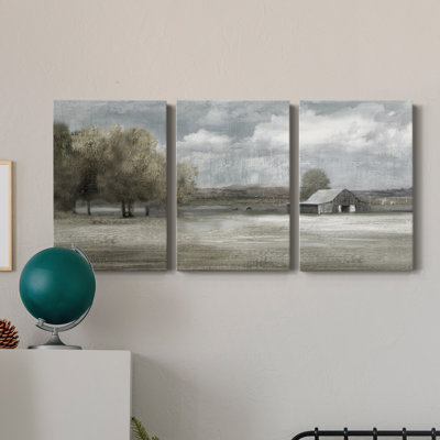 Country Quiet - Toile tendue avec châssis de qualité supérieure - Prêt à être accroché