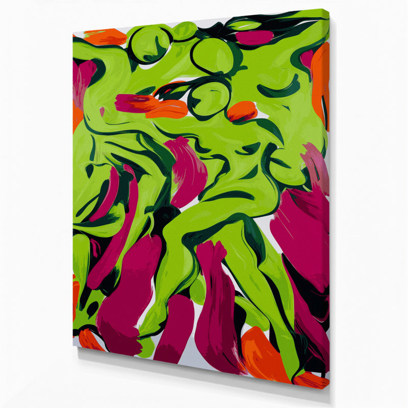 Art abstrait sur toile 22 Figurative abstraite, H 14 po x l 11 po
