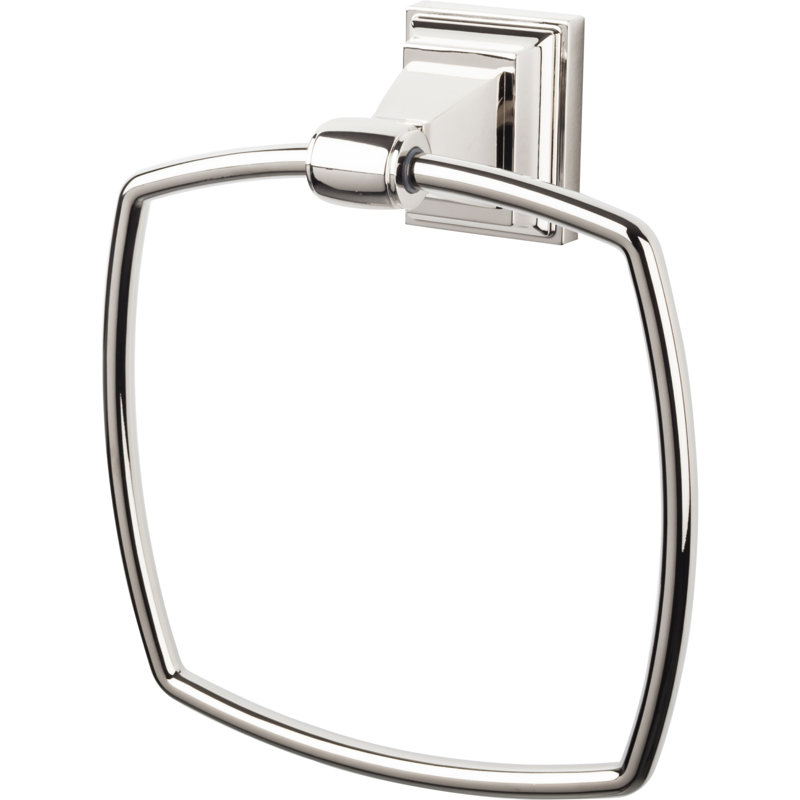 Stratton Bath  Towel Ring, Polished Nickel