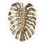 Décoration murale moderne feuille d'or - art suspendu en aluminium 24,8 x 17,3 x 2 po-121046196