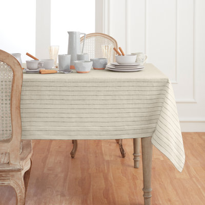 Pinstripe - 100% Pure Linen Tablecloth