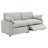 Roca Modular Power Loveseat Grey