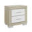 Natural And White Nightstand-1079343381