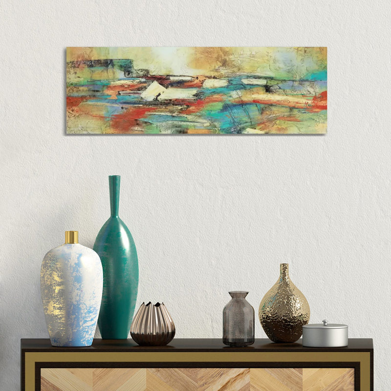 Puente Ocre by Gabriela Villarreal - Wrapped Canvas Panoramic Painting, 30.48 cm H x 91.44 cm W x 1.91 cm D