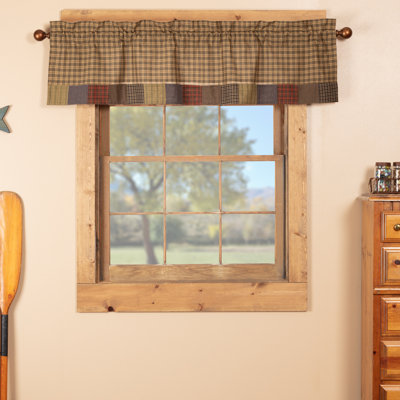 Banhart Cotton Plaid Tailored Window Valance