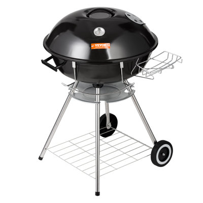 VEVOR 32 in. W Kettle Grill / Smoker Combo Charcoal Grill Gas & Charcoal Combo Grill