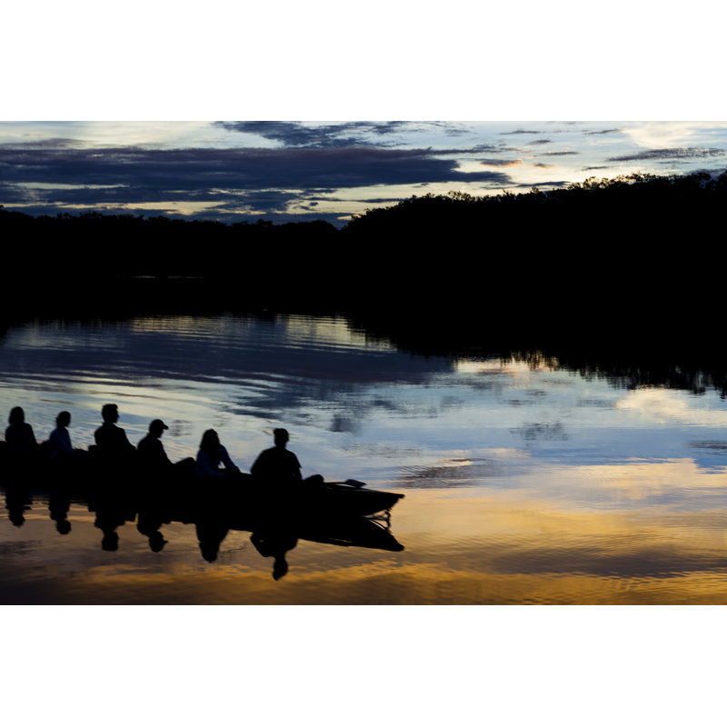 Amazon Canoe by RK2Photography - Wrapped Canvas Print, 30cm H x 46cm W