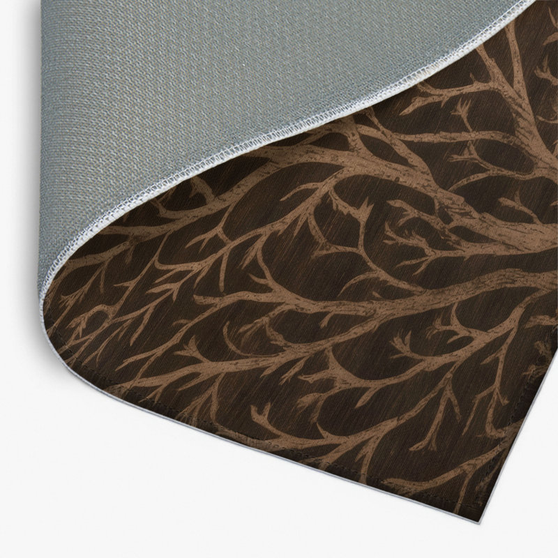 Tapis d'intérieur et d'extérieur brun Nature, Rectangulaire 2 pi x 3 pi