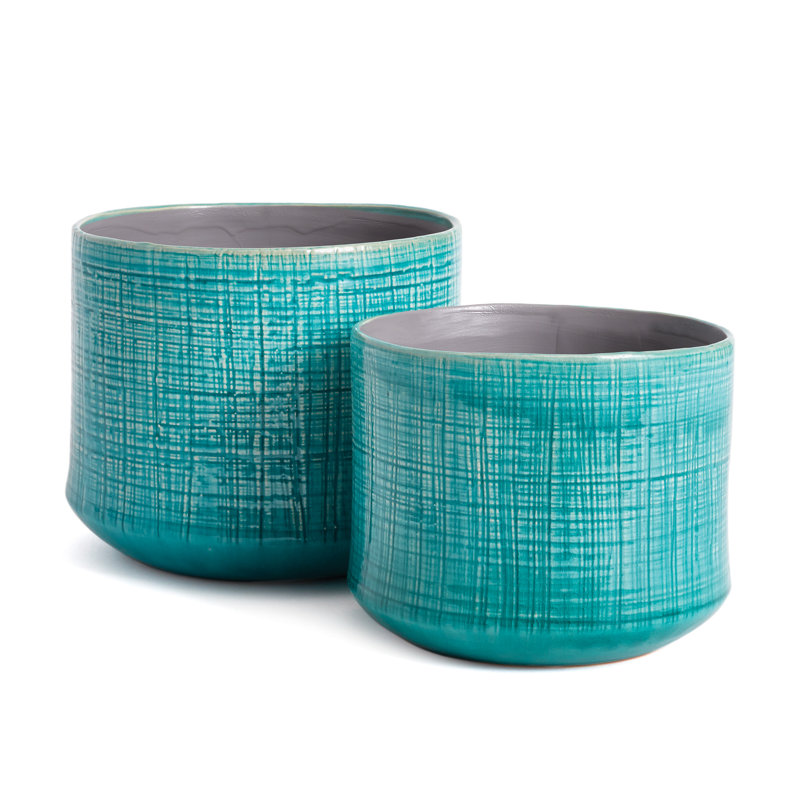Phoenix Pot Planter - Set of 2, Blue
