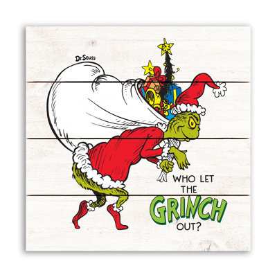 The Grinch Who Let the Grinch Out Pallet Wood Wall Art