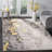 Riebe Abstract Power Loom Polypropylene Area Rug in Gray/Yellow-20794887