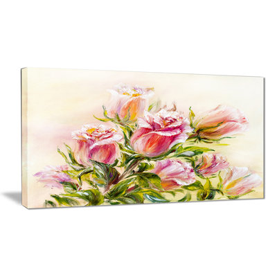 Rose Floral - Wrapped Canvas Print
