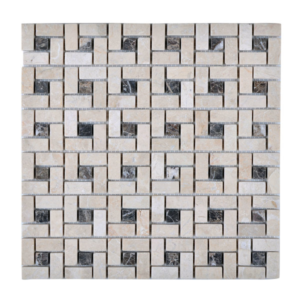 Engineered Stone Pinwheel Mosaic Wall & Floor Tile