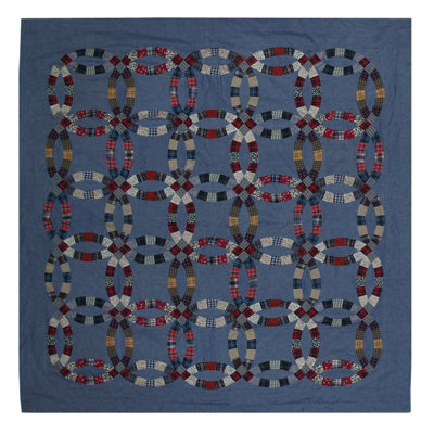 Cotton Geometric Shower Curtain