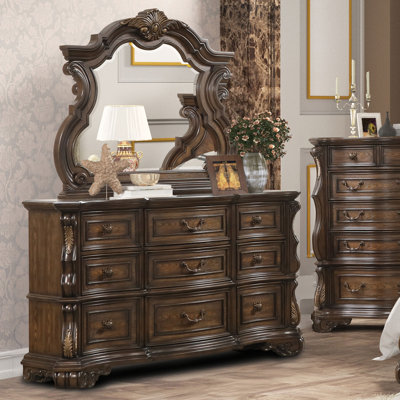 Commode 9 tiroirs avec miroir Tuily
