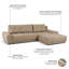 Sabria 3 Seater Sofa Bed-1450211229
