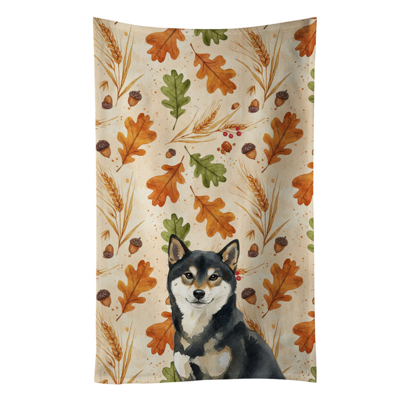 Torchon noir et brun clair Shiba Inu Heirloom, Black and Tan Shiba Inu
