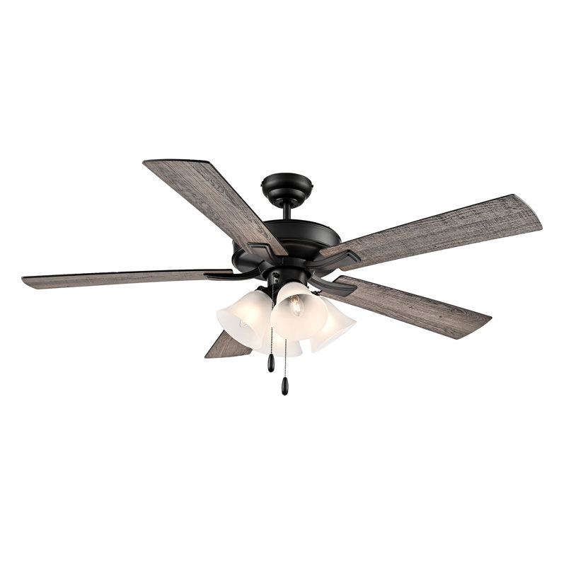 Ventilateur de plafond à DEL 5 pales 52 po Calivane
