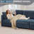 4 - Piece Teddy Modular Sectional Sofa Cloud Couch with Ottoman and 2 Storage Side Table-798281544-793588774