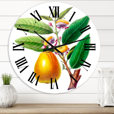 Vintage Fruits I - horloge murale maison de campagne