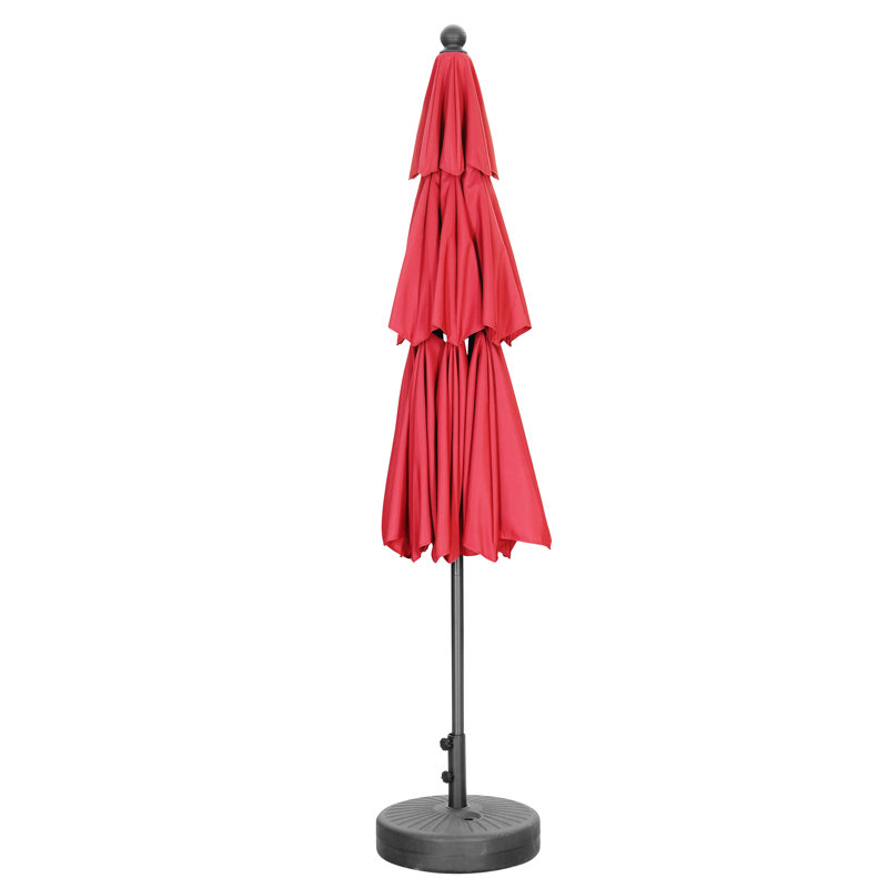 Parasol de marché 10 pi Bantice, Rouge