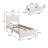 Twin Size RGB LED Light Upholstered Platform Bed Frame with App/Remote Control, Adjustable Headboard & Under-Bed Storage Drawer, Wooden Slats, Noise-Free, No Box Spring Needed, Easy Assembly - White-1057737751-1057737748