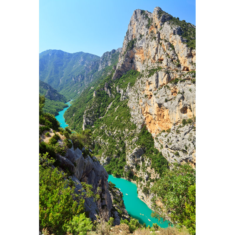 Verdon Gorge - Wrapped Canvas Print, 122cm H x 81cm W x 3.8cm