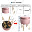 Velvet Storage Upholstered Accent Stool-1350656516