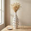 Vase en résine avec macis texturé et blanc mat et vase décoratif et décoration intérieure