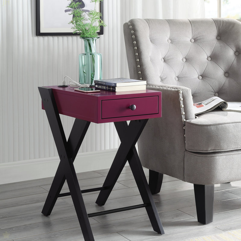 Table d'appoint Fierce avec port USB intégré