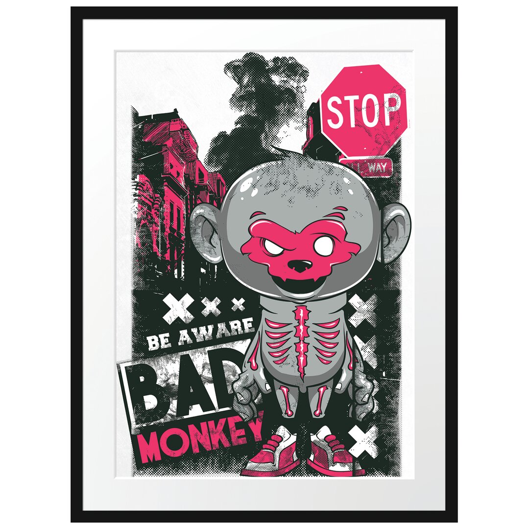 Gerahmtes Poster Bad Monkey Light