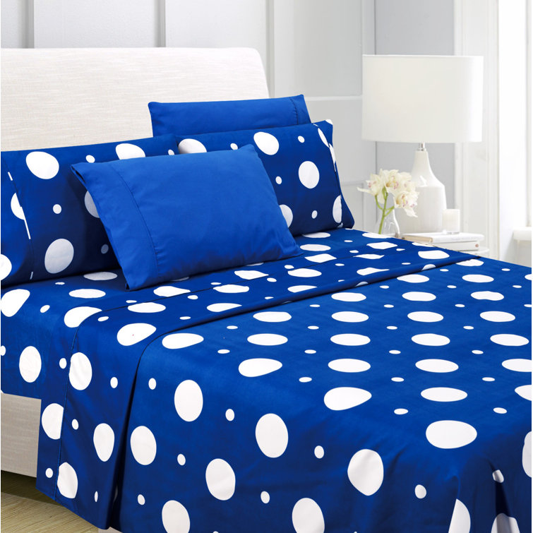 Microfiber Polka Dots Sheet Set